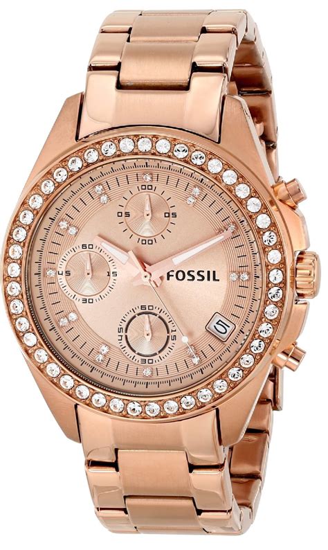 fossil rose gold watches